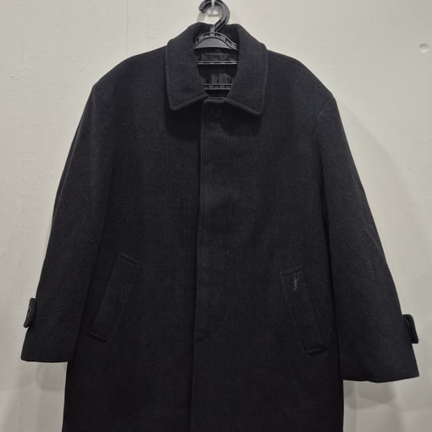 입생로랑 뿌르 옴므 모직 하프 코트 남성 100사이즈