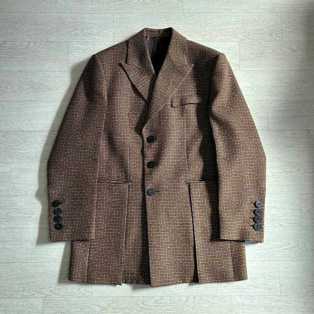 [38] 우영미 20FW 체크 블레이저 재킷