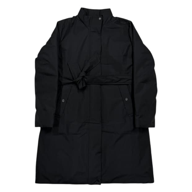 헨리코튼 골프 벨트 구스다운 패딩 코트 자켓 블랙 M 95