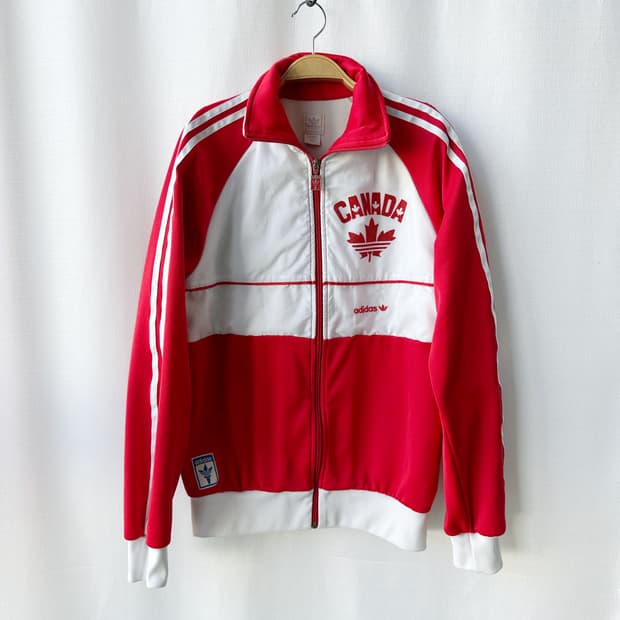 아디다스 캐나다 트랙탑 져지 레드 화이트 100