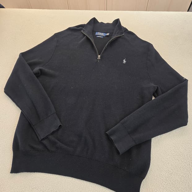 폴로 랄프로렌 하프집업 니트 블랙 LG(105~110)