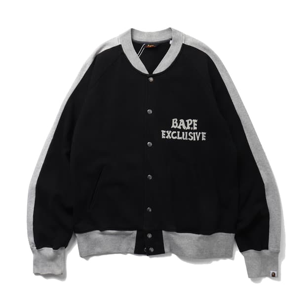 A BATHING APE Sweat Stadium Jacket