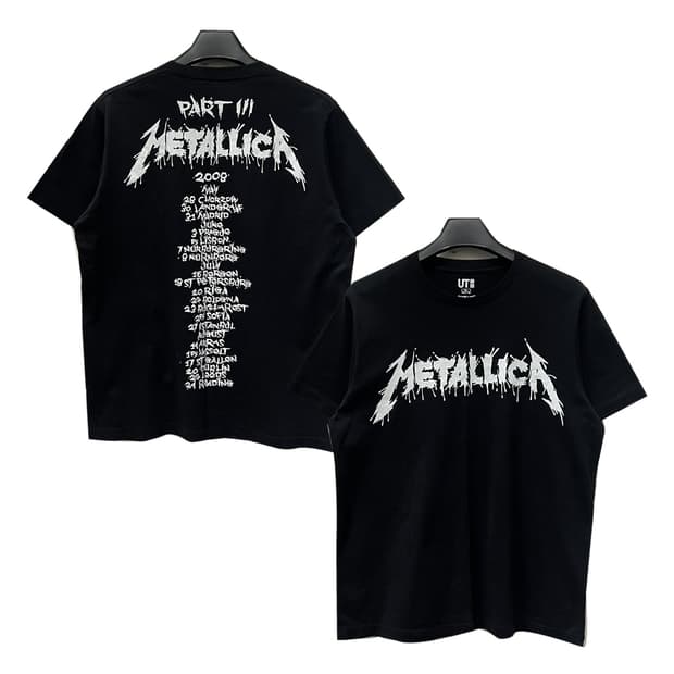 메탈리카 x 유니클로 2008 투어 기념 반팔티 XL