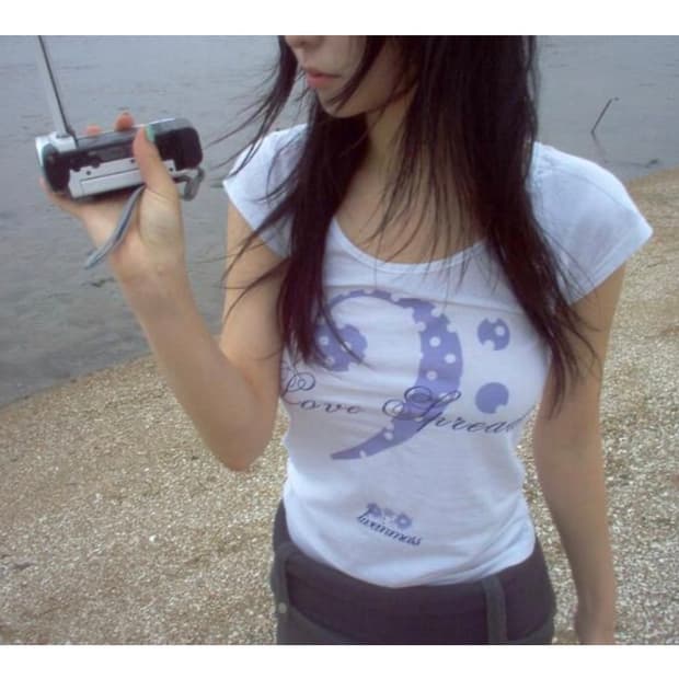 리브인모스 Love spread tee 퍼플