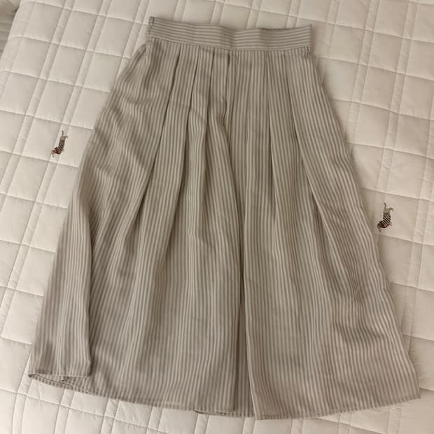 빈티지 스트라이프 스커트