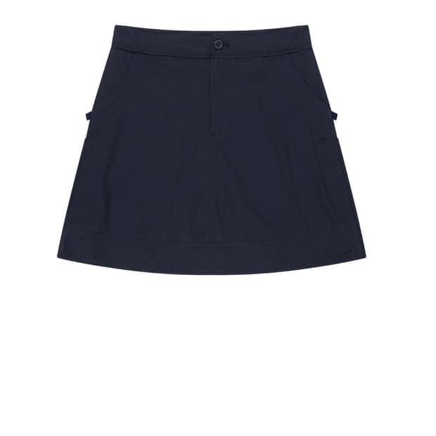 RAW EDGE COTTON SKIRT NAVY *SIZE 1