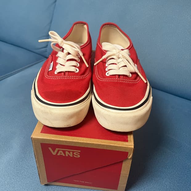 반스 어센틱 44 DX 애너하임 팩토리 레이싱 레드