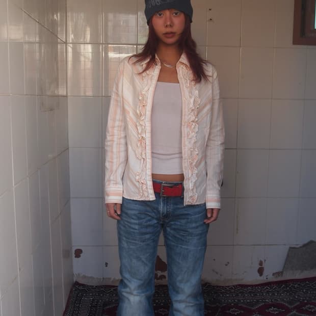 빈티지 프릴 셔츠