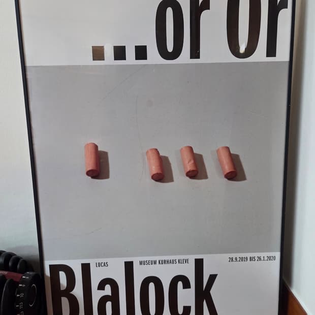 루카스 블레이락 Or Or 개인전 A1 포스터 (액자포함)