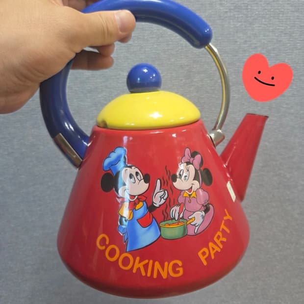 레트로 미키 주전자 