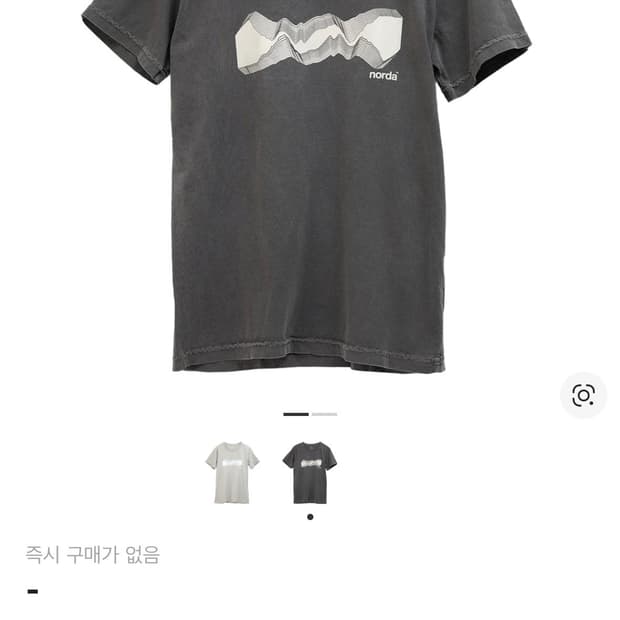 노다 마인드스케이프 반팔 티셔츠 선 페이디드 블랙 S