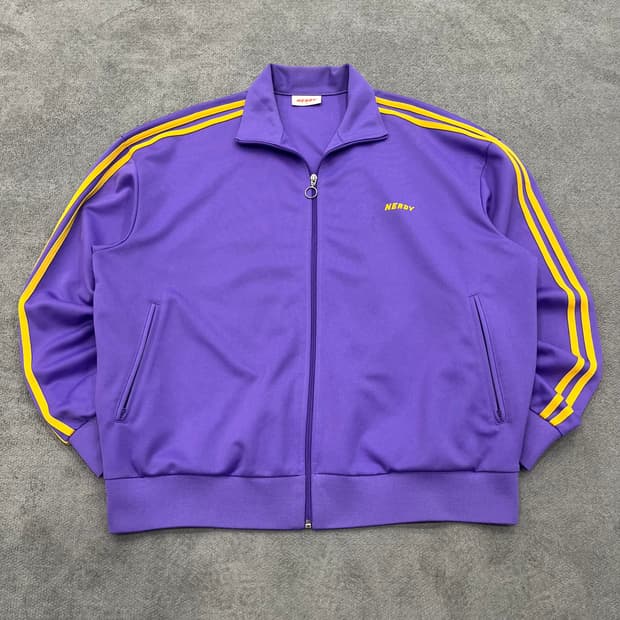 L 널디 퍼플 져지 트랙자켓