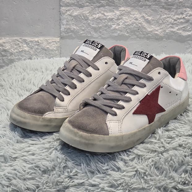 8a-12:골든스타 스니커즈 핑크 힐 레드스타(22.5cm)
