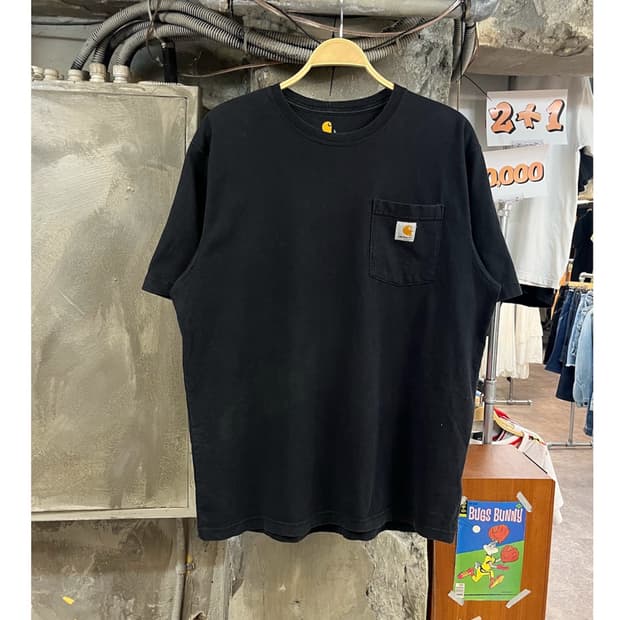 칼하트 포켓 반팔티 블랙 L #csz3917