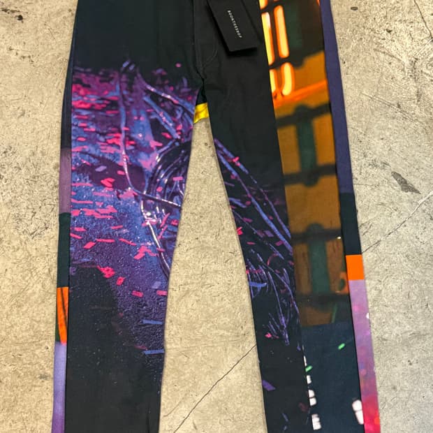 드리스 반 노튼 프린트 팬츠