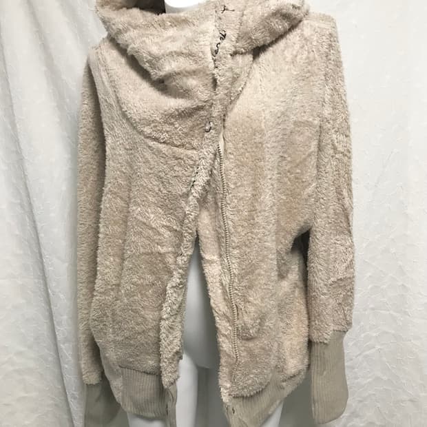 택포•빈티지 heaven and earth 사선 지퍼 하이넥 플리스 집업