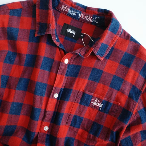 Stussy classic 스투시 버팔로체크 포켓 셔츠