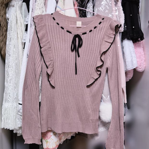 시크릿허니 시허니 핑크 탑 양산형 지뢰계 양지뢰 스나계 서브컬쳐