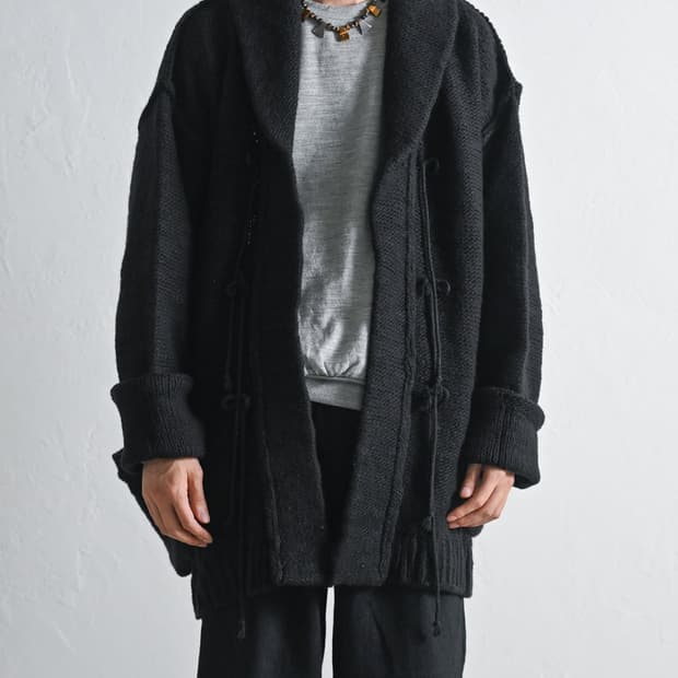 barbell object / lg cardi(BLACK)