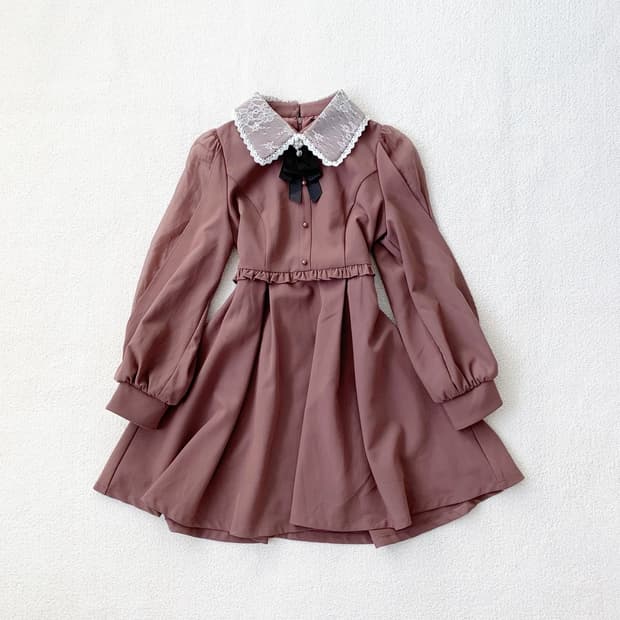Rojita 로지타 로즈브라운 엔틱풍 공주 원피스