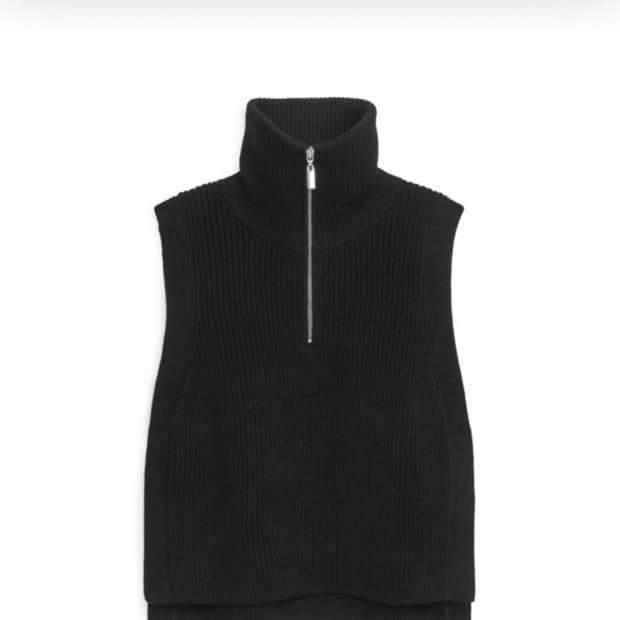 ARKET 하이넥 반집업 울 베스트 F