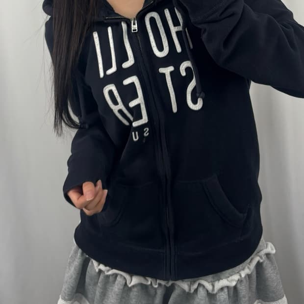 홀리스터 네이비 후드집업