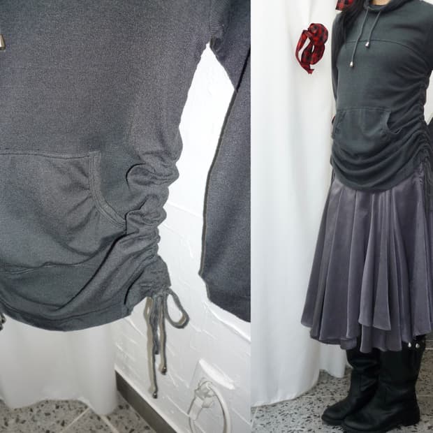 셔링 포인트 차콜 니트