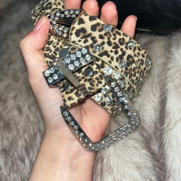 <새상품>갸루 호피벨트