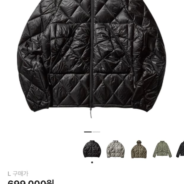 로아 누나 800 필 파워 후드 다운 자켓 새상품 L