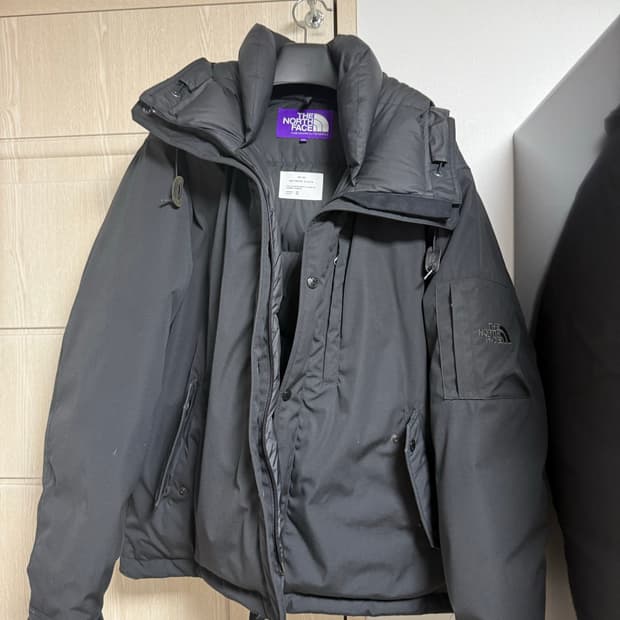 노스페이스퍼플라벨 x 몽키타임 마운틴 숏 다운 블랙 xxl