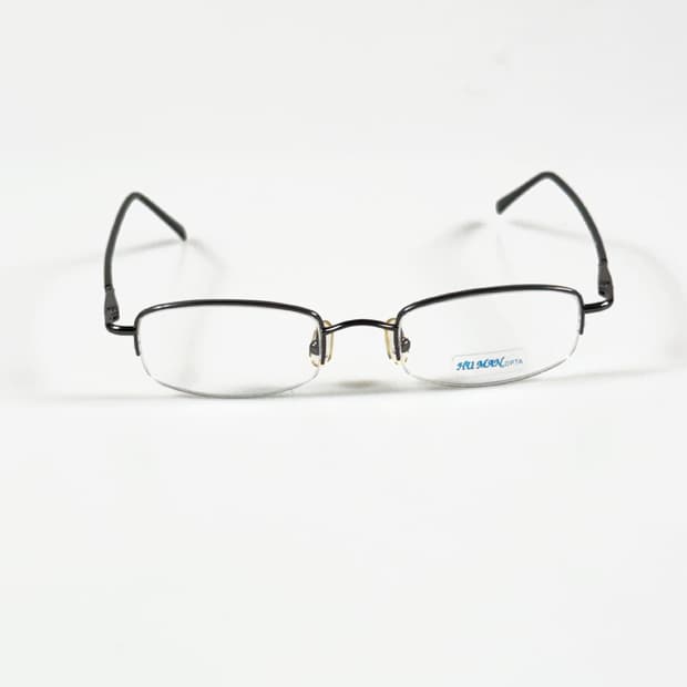 90s HU MAN OPTA 반무테 스퀘어 메탈 빈티지 안경