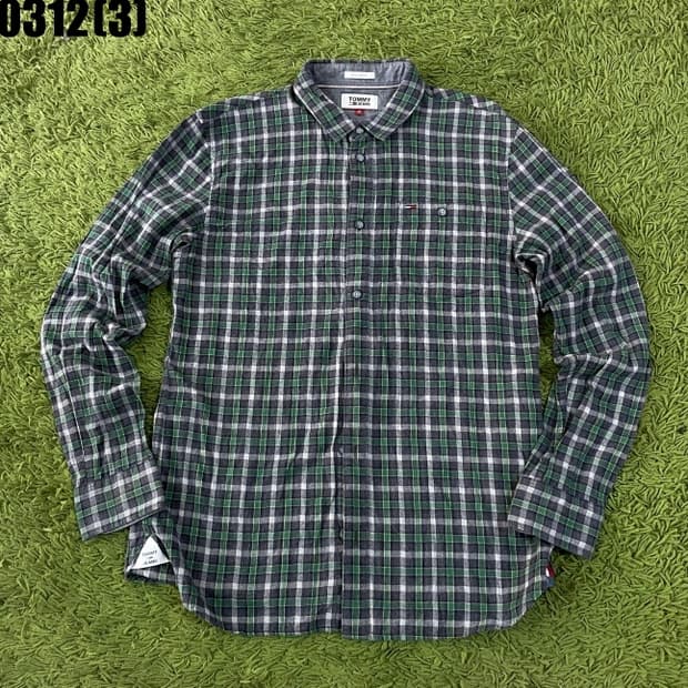 타미힐피거 체크 긴팔셔츠