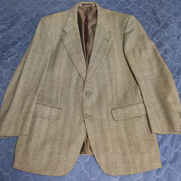 (일본제품) SPEZZATO 클래식 헤링본 울 블레이저 (F)