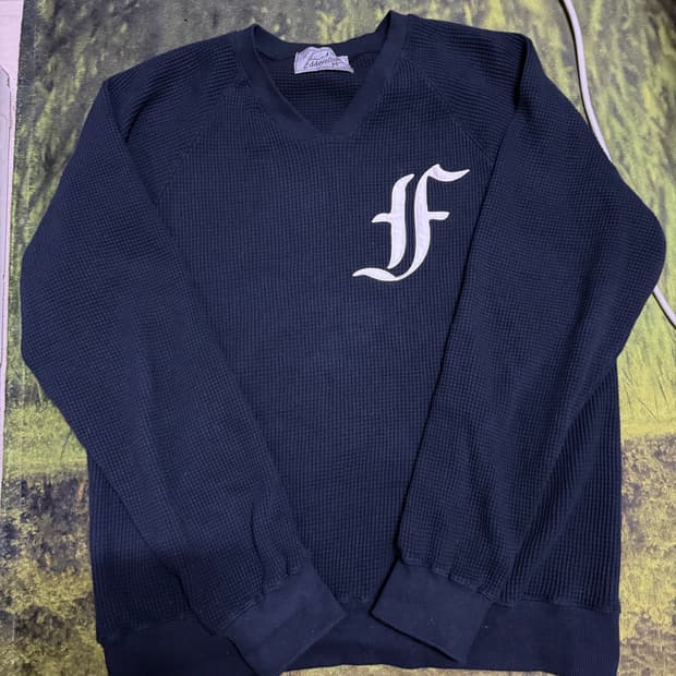 샵페어리 와플 박시 맨투맨 티셔츠