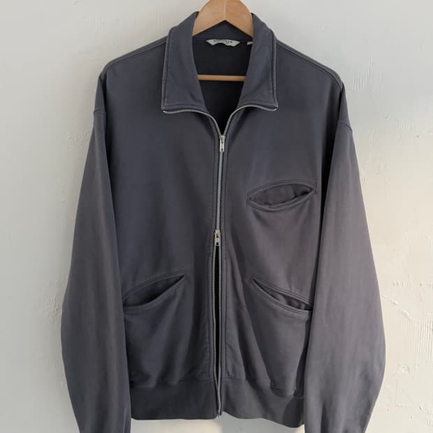 EASTLOGUE 이스트로그 차콜그레이 코튼 집업 