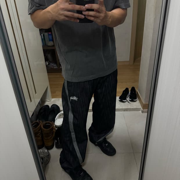 스투시 생지데님