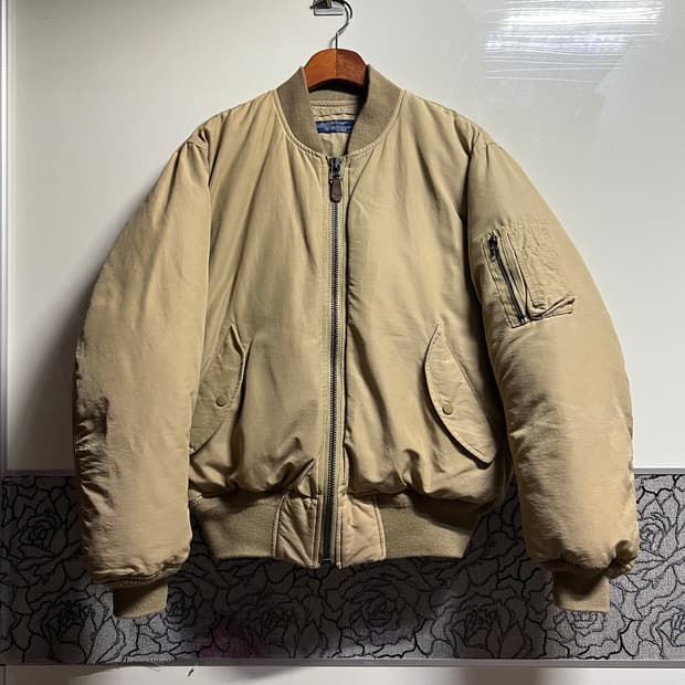 빈티지 90s 폴로랄프로렌 ma-1 봄버 다운자켓
