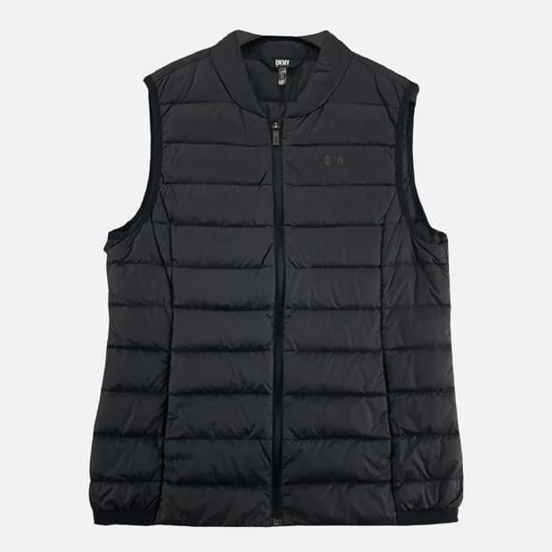 DKNY 블랙 여자 패딩 조끼 M N4437