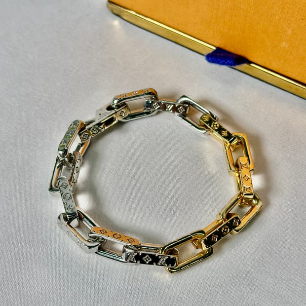 루이비통 버질아블로 골드 실버 팔찌 L