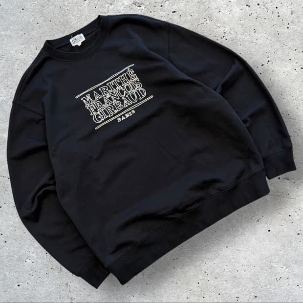 [XL] 마리떼 프랑소와 저버 블랙 맨투맨 티셔츠 D62