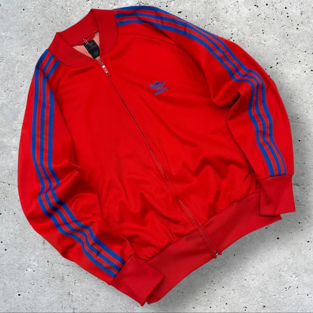 [100] 04s 아디다스 슈퍼스타 트랙탑 져지 레드 B891