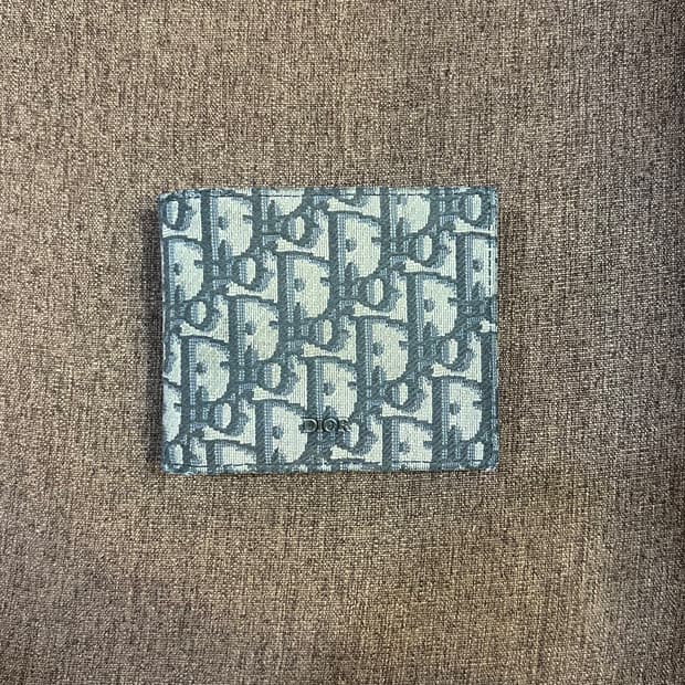 (정품) 디올 오블리크 반지갑