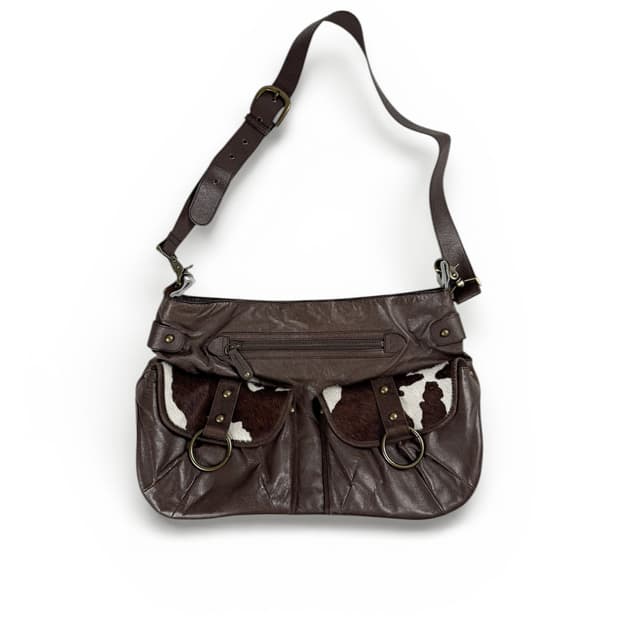 빈티지 송치 포켓 숄더백