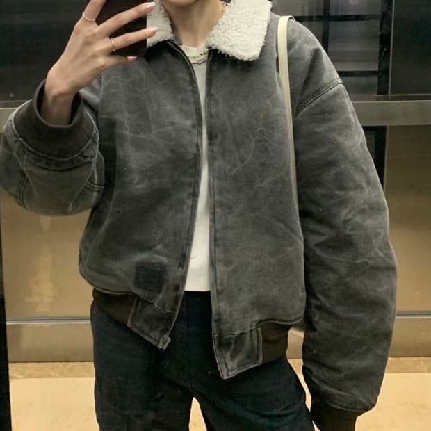 아크네 스튜디오 캔버스 봄버 S사이즈 택보유 코리아 정발