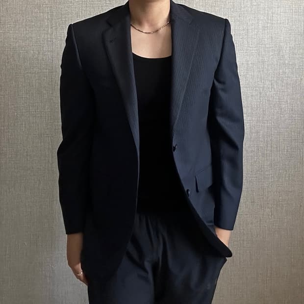 Burberry 버버리 스트라이프 네이비 블레이저 자켓