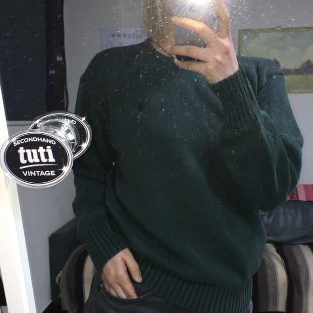 투티/0192 폴로 그린 니트 시보리