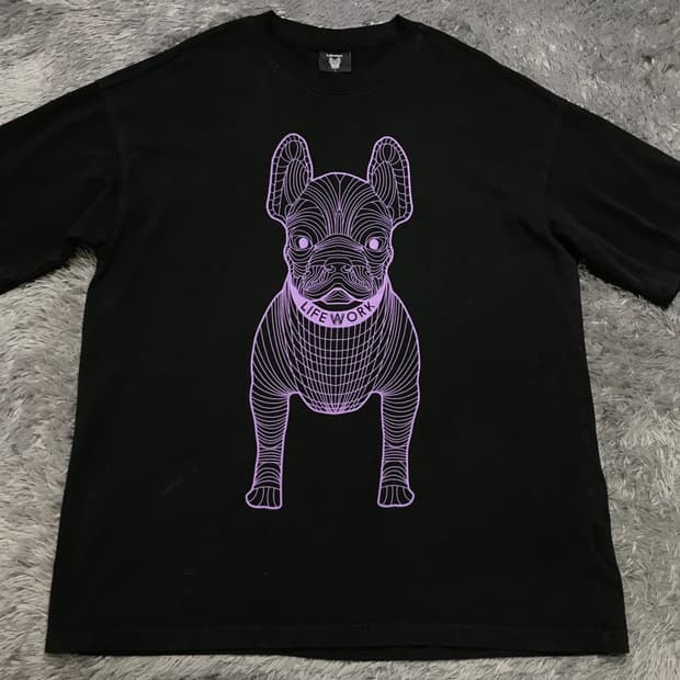 [[L(실 XL), A급] 라이프워크(LW) 빅라독 오버핏 반팔티@681
