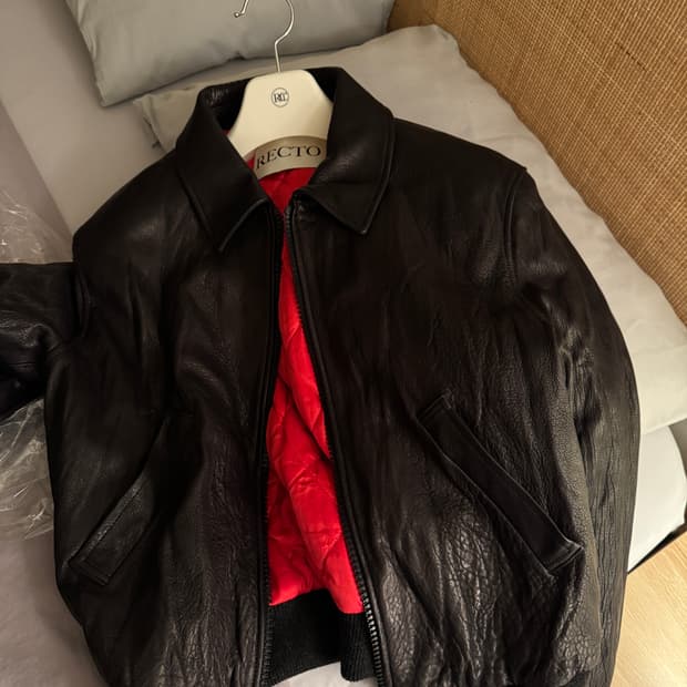 [S] 렉토 벤 크링클 레더자켓
