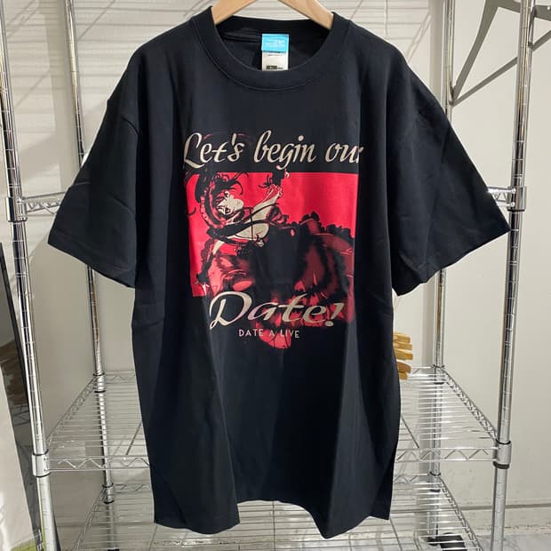 코스파 데어라 데이트어라이브 오피셜 애니메이션 티셔츠