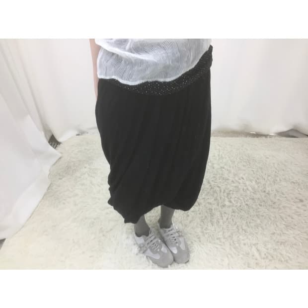 Comme des Garcons 드레이프 펌킨 스커트
